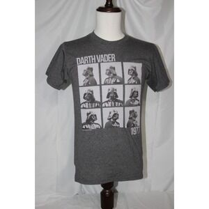 TEESTYLED Men's S Gray Crew Darth Vader 2019 Short Sleeve Graphic